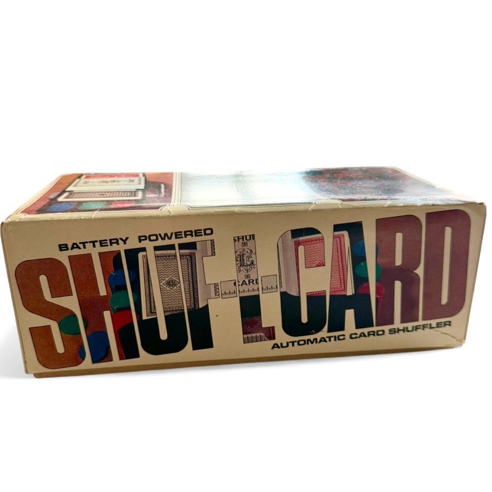 Vintage Battery Powered Automatic Card Shuffler SHUF-L-CARD by WACO Japan